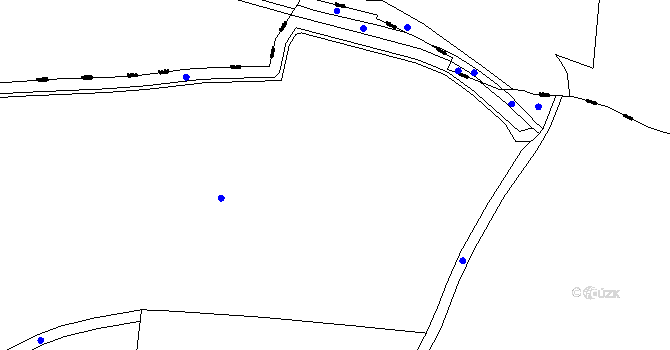 Parcela st. 465/1 v KÚ Liščí u Chudenína, Katastrální mapa