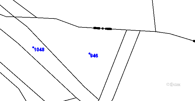 Parcela st. 465/3 v KÚ Liščí u Chudenína, Katastrální mapa