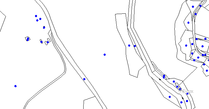 Parcela st. 217/1 v KÚ Chuchelna, Katastrální mapa