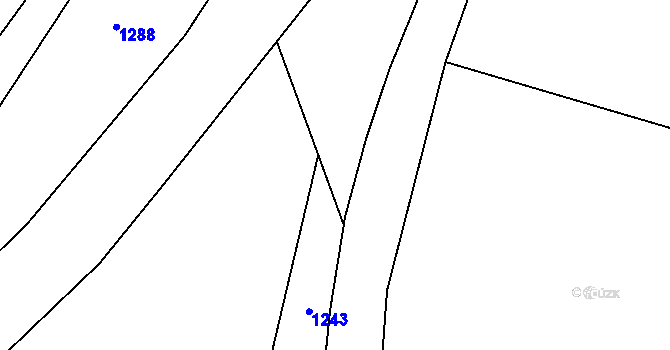 Parcela st. 424/4 v KÚ Chvalešovice, Katastrální mapa