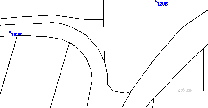 Parcela st. 799/12 v KÚ Chvalešovice, Katastrální mapa