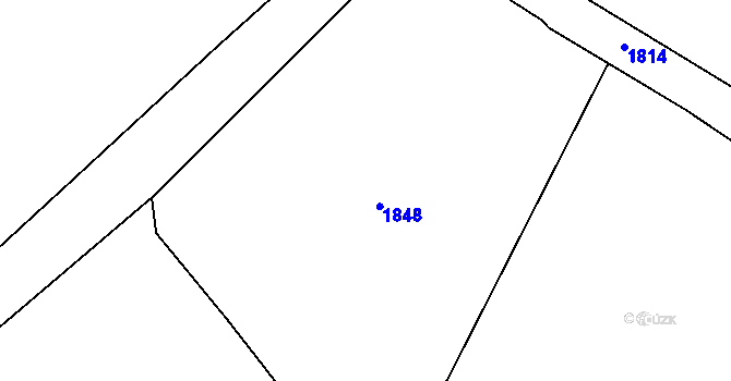 Parcela st. 339/1 v KÚ Chvalešovice, Katastrální mapa