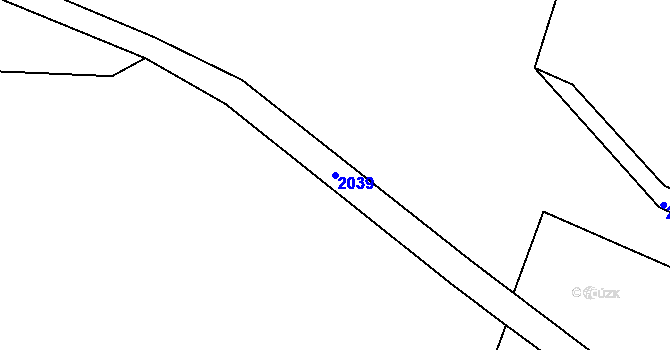 Parcela st. 2039 v KÚ Županovice u Dešné, Katastrální mapa