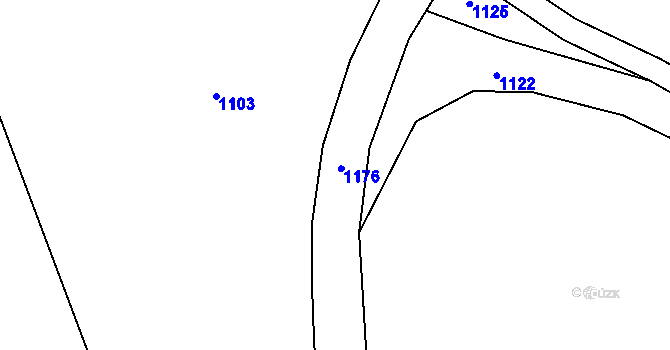Parcela st. 323/3 v KÚ Miskolezy, Katastrální mapa