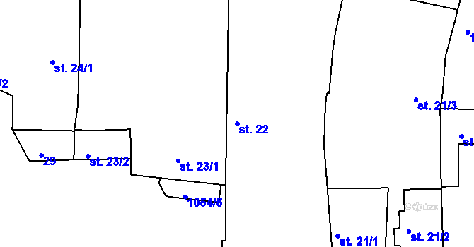 Parcela st. 22 v KÚ Babice u Netolic, Katastrální mapa