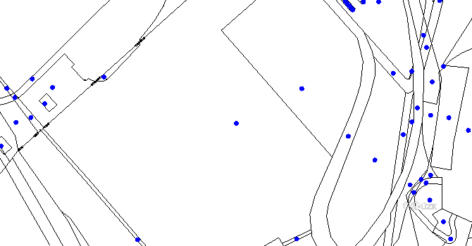 Parcela st. 73/3 v KÚ Chvatěruby, Katastrální mapa