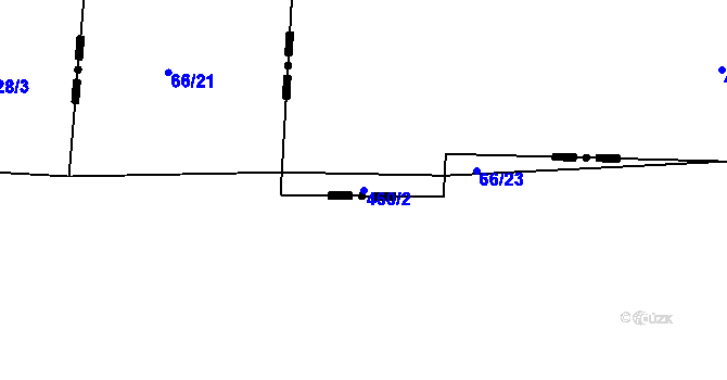 Parcela st. 460/2 v KÚ Zlončice, Katastrální mapa