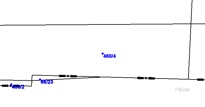 Parcela st. 460/4 v KÚ Zlončice, Katastrální mapa