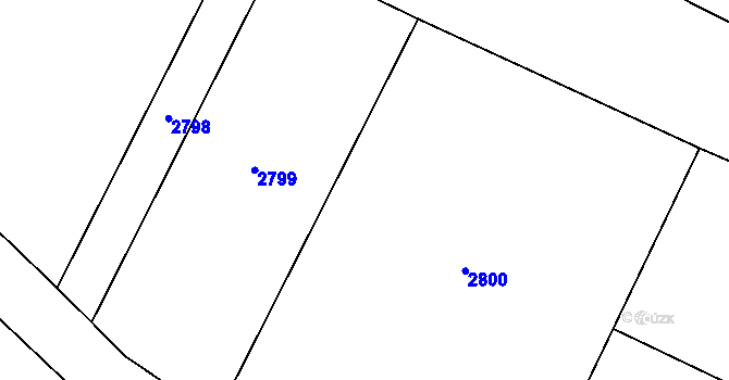 Parcela st. 47/2 v KÚ Ivaň, Katastrální mapa