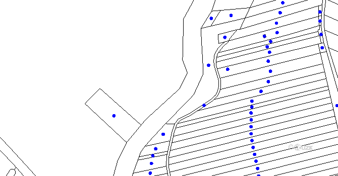 Parcela st. 2024/1 v KÚ Ivaň, Katastrální mapa