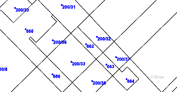 Parcela st. 226/2 v KÚ Ivaň na Hané, Katastrální mapa