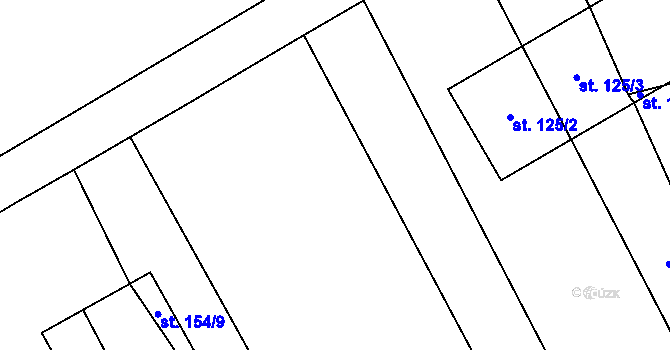 Parcela st. 894/18 v KÚ Jabloňany, Katastrální mapa