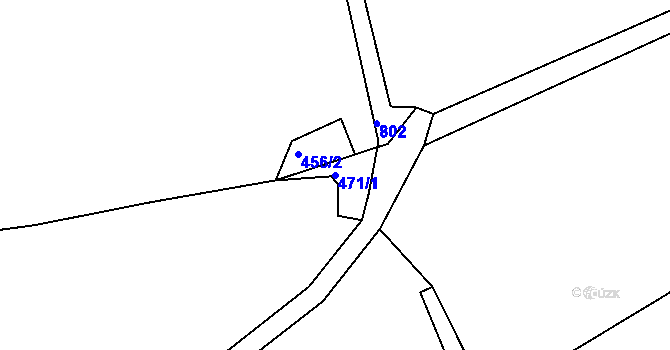 Parcela st. 471/1 v KÚ Jablonec nad Jizerou, Katastrální mapa