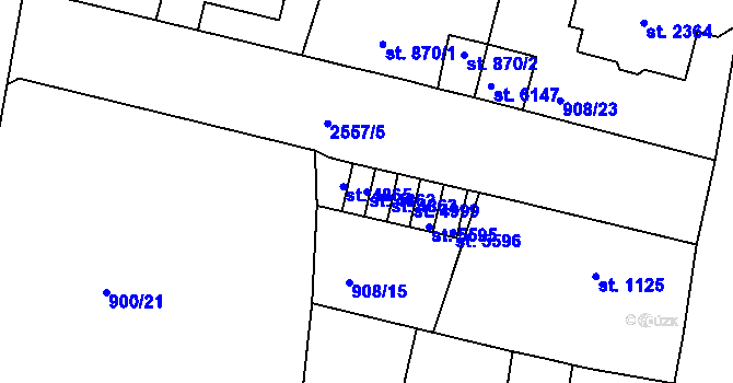 Parcela st. 4862 v KÚ Jablonec nad Nisou, Katastrální mapa