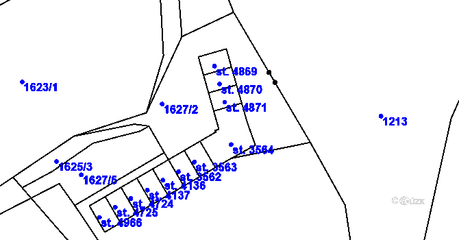 Parcela st. 4872 v KÚ Jablonec nad Nisou, Katastrální mapa
