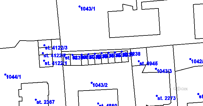 Parcela st. 5235 v KÚ Jablonec nad Nisou, Katastrální mapa