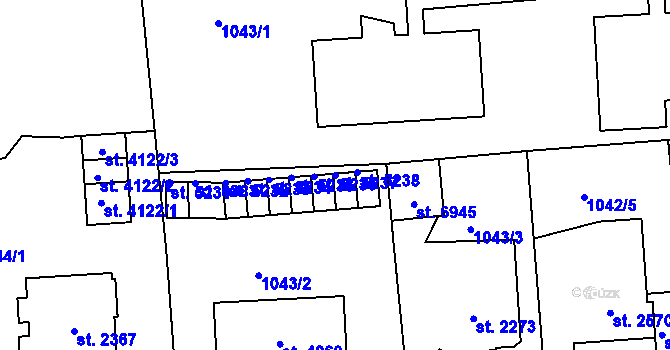 Parcela st. 5237 v KÚ Jablonec nad Nisou, Katastrální mapa