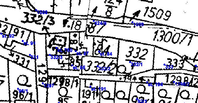 Parcela st. 84 v KÚ Jablonné v Podještědí, Katastrální mapa