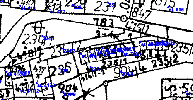 Parcela st. 783/5 v KÚ Jablonné v Podještědí, Katastrální mapa