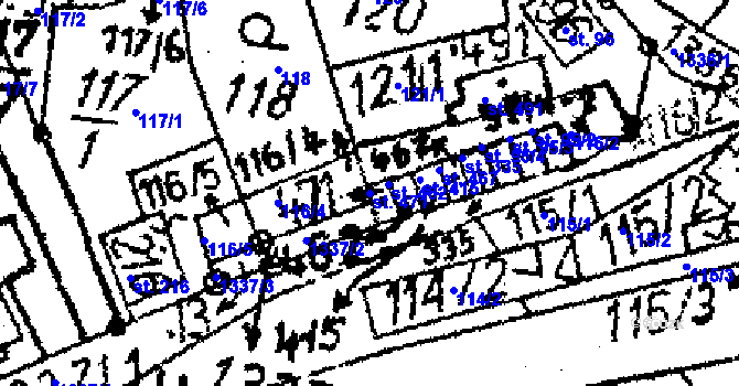 Parcela st. 471 v KÚ Markvartice v Podještědí, Katastrální mapa