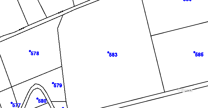 Parcela st. 150/7 v KÚ Bocanovice, Katastrální mapa