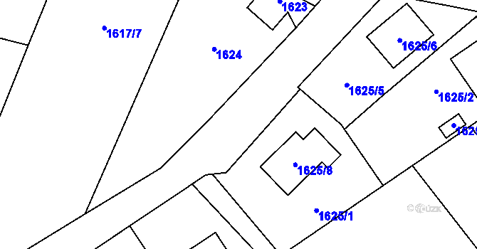 Parcela st. 265/1 v KÚ Jablunkov, Katastrální mapa