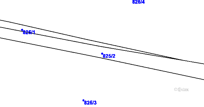 Parcela st. 825/2 v KÚ Jablunkov, Katastrální mapa