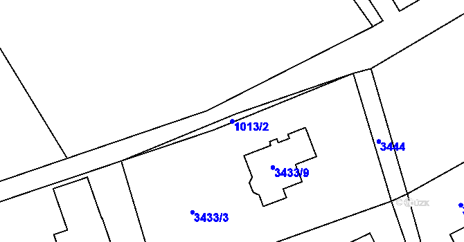 Parcela st. 1013/2 v KÚ Jablunkov, Katastrální mapa