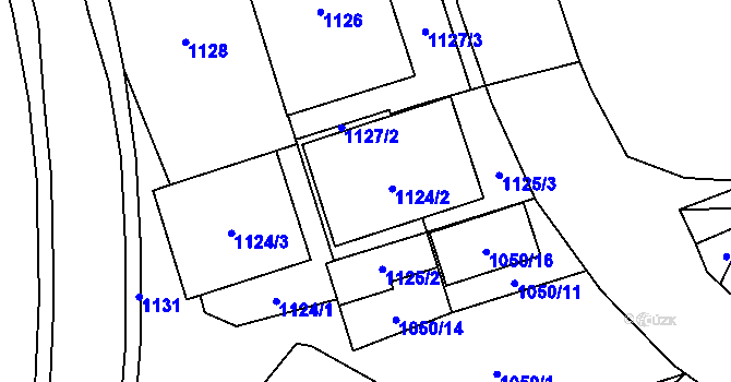 Parcela st. 1124/2 v KÚ Jablunkov, Katastrální mapa