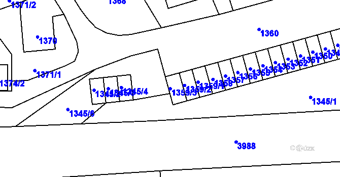 Parcela st. 1359/3 v KÚ Jablunkov, Katastrální mapa