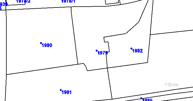 Parcela st. 1979 v KÚ Jablunkov, Katastrální mapa