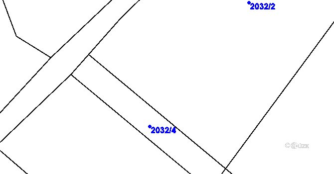 Parcela st. 2032/3 v KÚ Jablunkov, Katastrální mapa