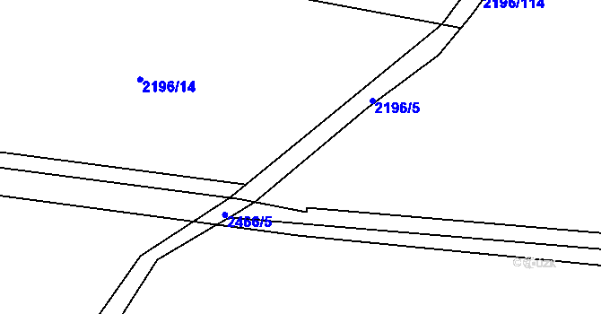 Parcela st. 2196/21 v KÚ Jablunkov, Katastrální mapa