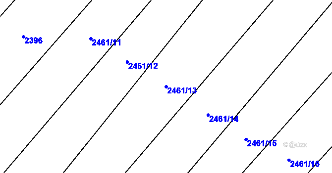 Parcela st. 2461/13 v KÚ Jablunkov, Katastrální mapa