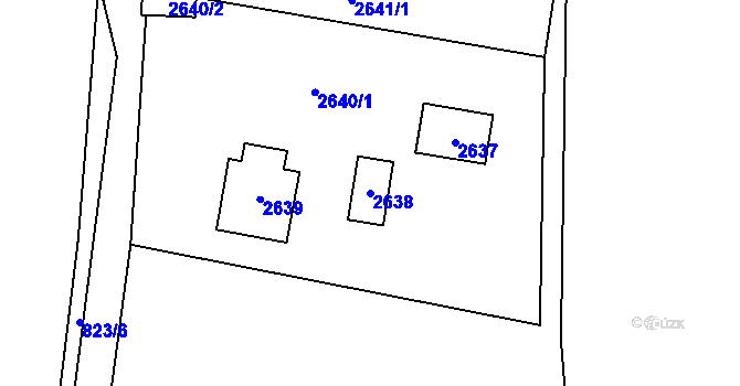 Parcela st. 2638 v KÚ Jablunkov, Katastrální mapa