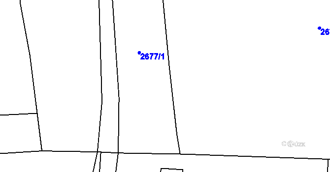 Parcela st. 2677/15 v KÚ Jablunkov, Katastrální mapa