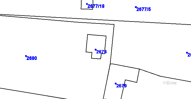 Parcela st. 2678 v KÚ Jablunkov, Katastrální mapa