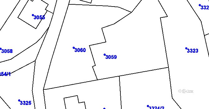 Parcela st. 3059 v KÚ Jablunkov, Katastrální mapa