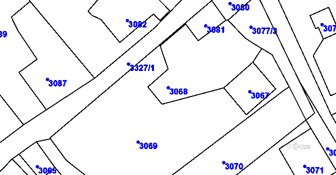 Parcela st. 3068 v KÚ Jablunkov, Katastrální mapa