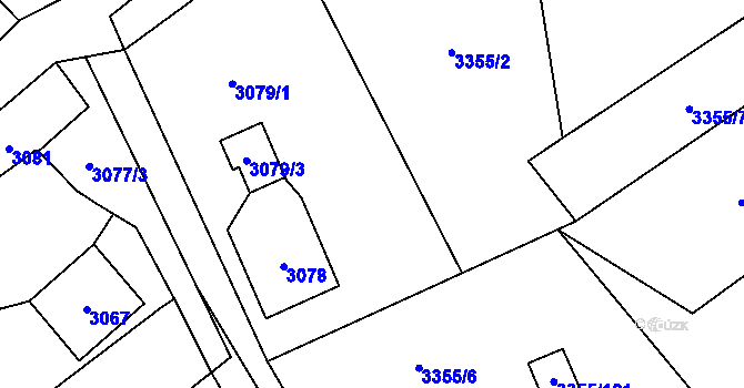 Parcela st. 3079/2 v KÚ Jablunkov, Katastrální mapa