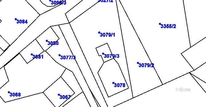 Parcela st. 3079/3 v KÚ Jablunkov, Katastrální mapa