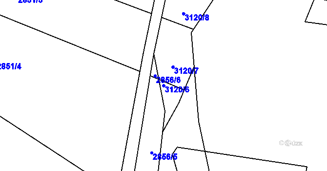 Parcela st. 3120/6 v KÚ Jablunkov, Katastrální mapa