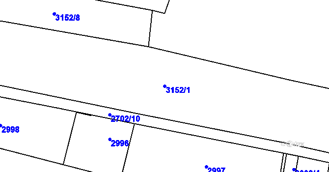 Parcela st. 3152/1 v KÚ Jablunkov, Katastrální mapa