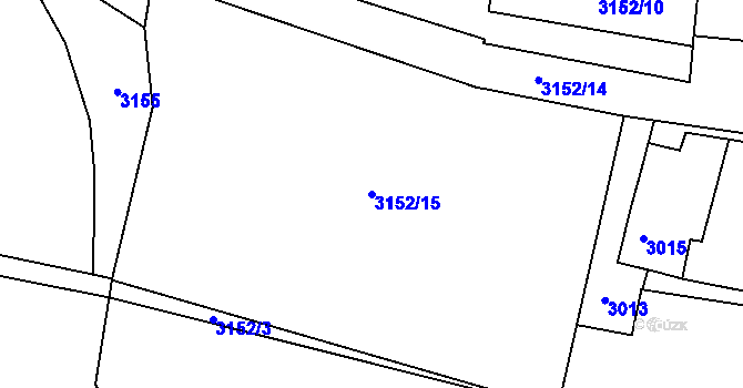 Parcela st. 3152/15 v KÚ Jablunkov, Katastrální mapa
