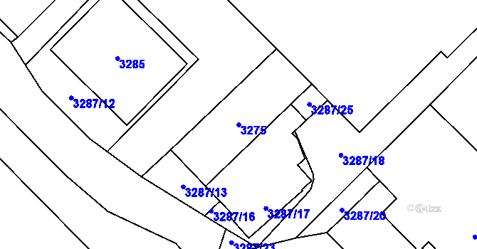 Parcela st. 3275 v KÚ Jablunkov, Katastrální mapa