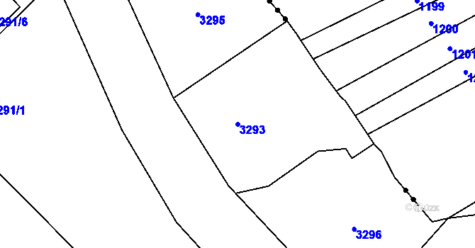 Parcela st. 3293 v KÚ Jablunkov, Katastrální mapa