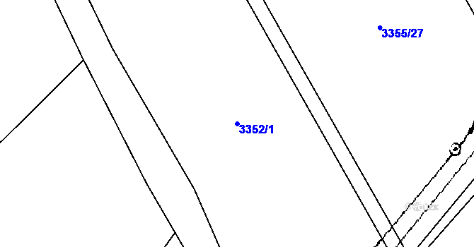 Parcela st. 3352/1 v KÚ Jablunkov, Katastrální mapa