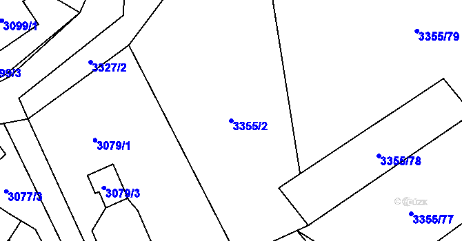 Parcela st. 3355/2 v KÚ Jablunkov, Katastrální mapa