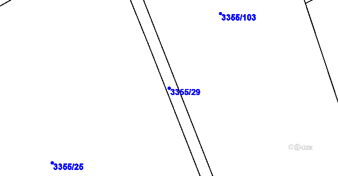Parcela st. 3355/29 v KÚ Jablunkov, Katastrální mapa