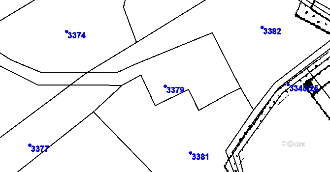 Parcela st. 3379 v KÚ Jablunkov, Katastrální mapa